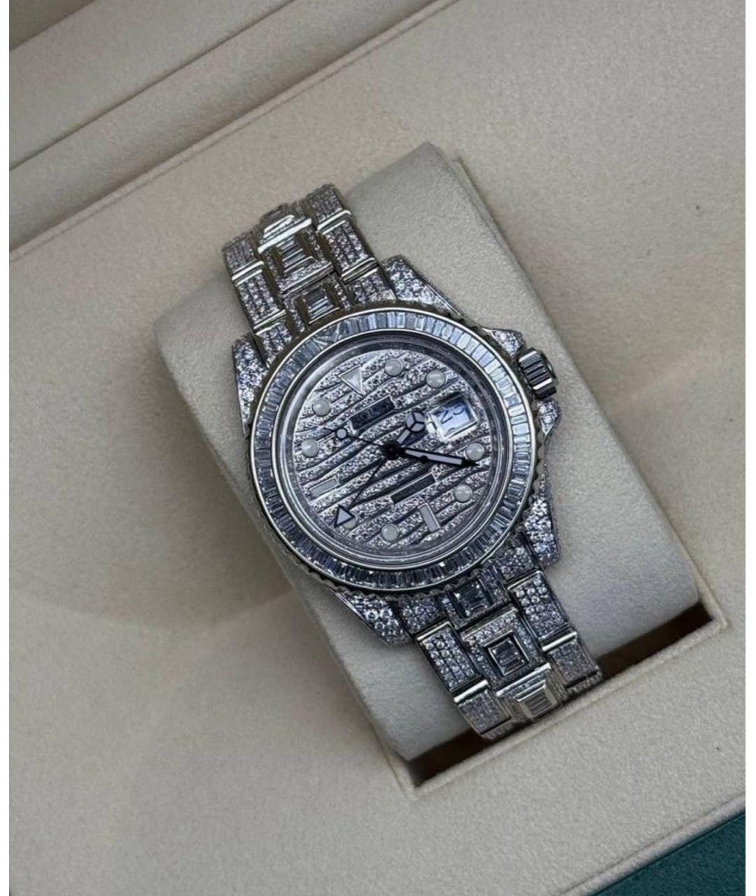 ROLEX Серебряные металлические часы, фото 7