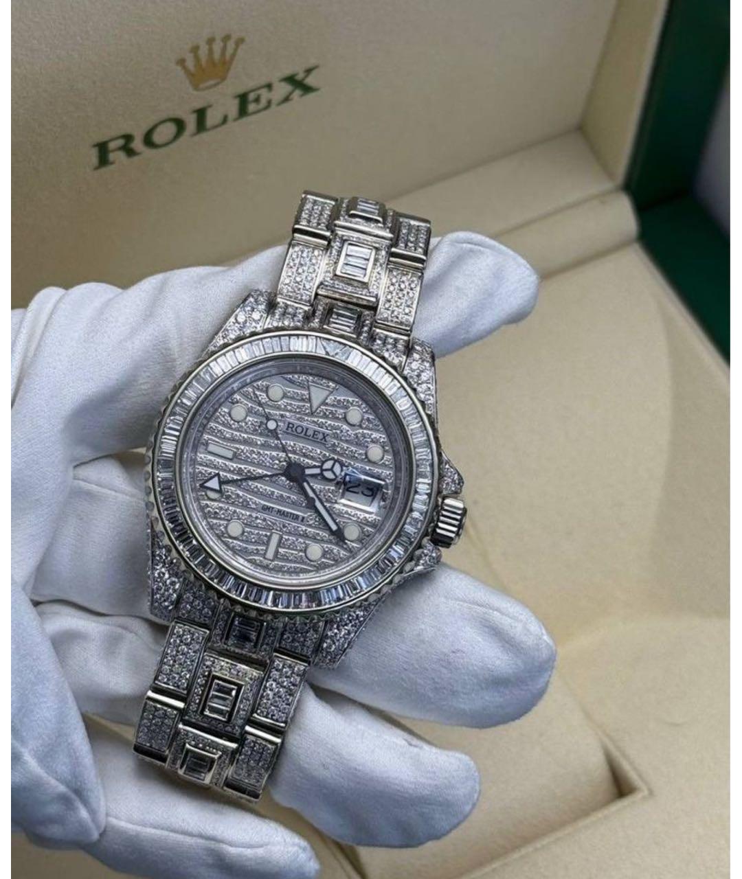 ROLEX Серебряные металлические часы, фото 9