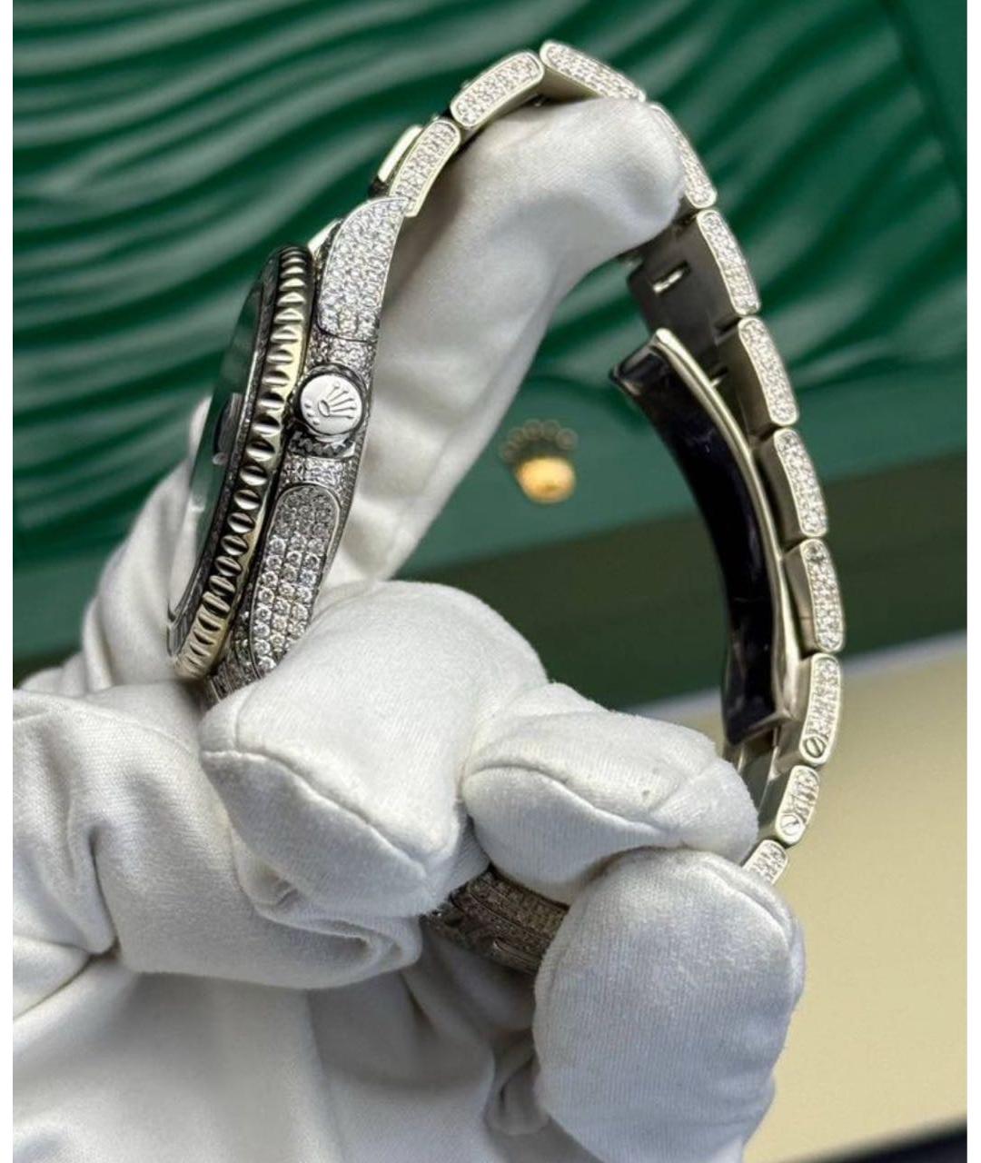 ROLEX Серебряные металлические часы, фото 8