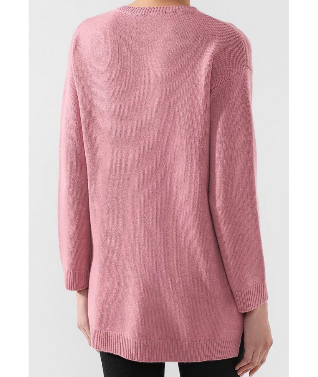 VALENTINO Розовый кашемировый джемпер / свитер, фото 2