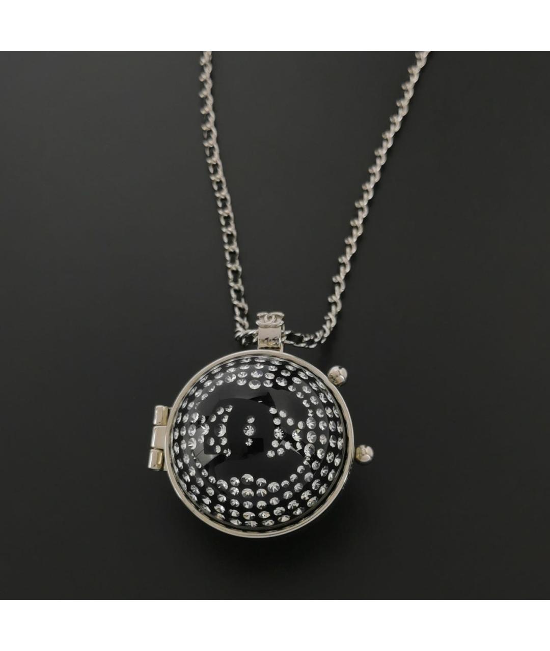 CHANEL Черное металлическое колье, фото 7