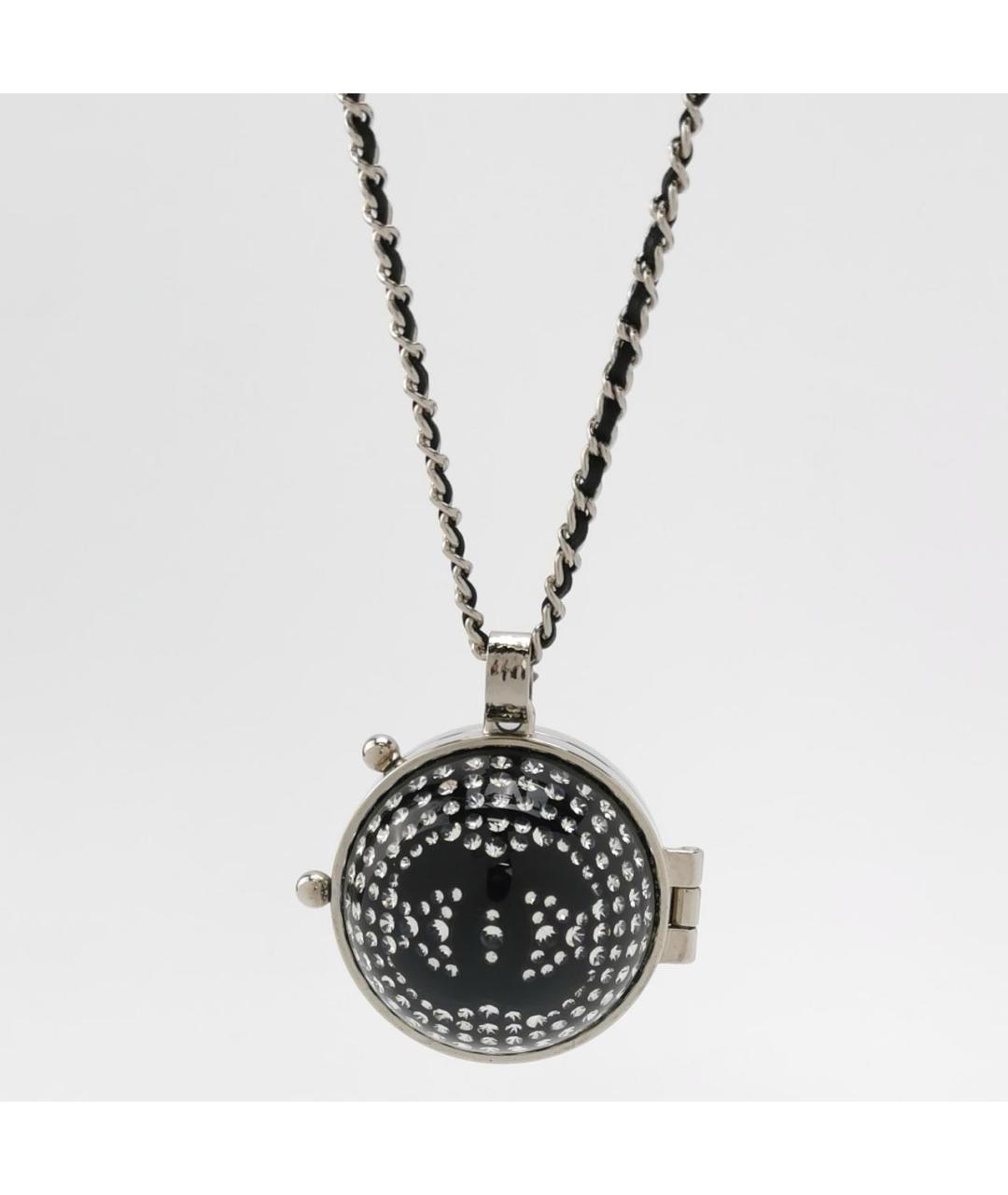 CHANEL Черное металлическое колье, фото 3