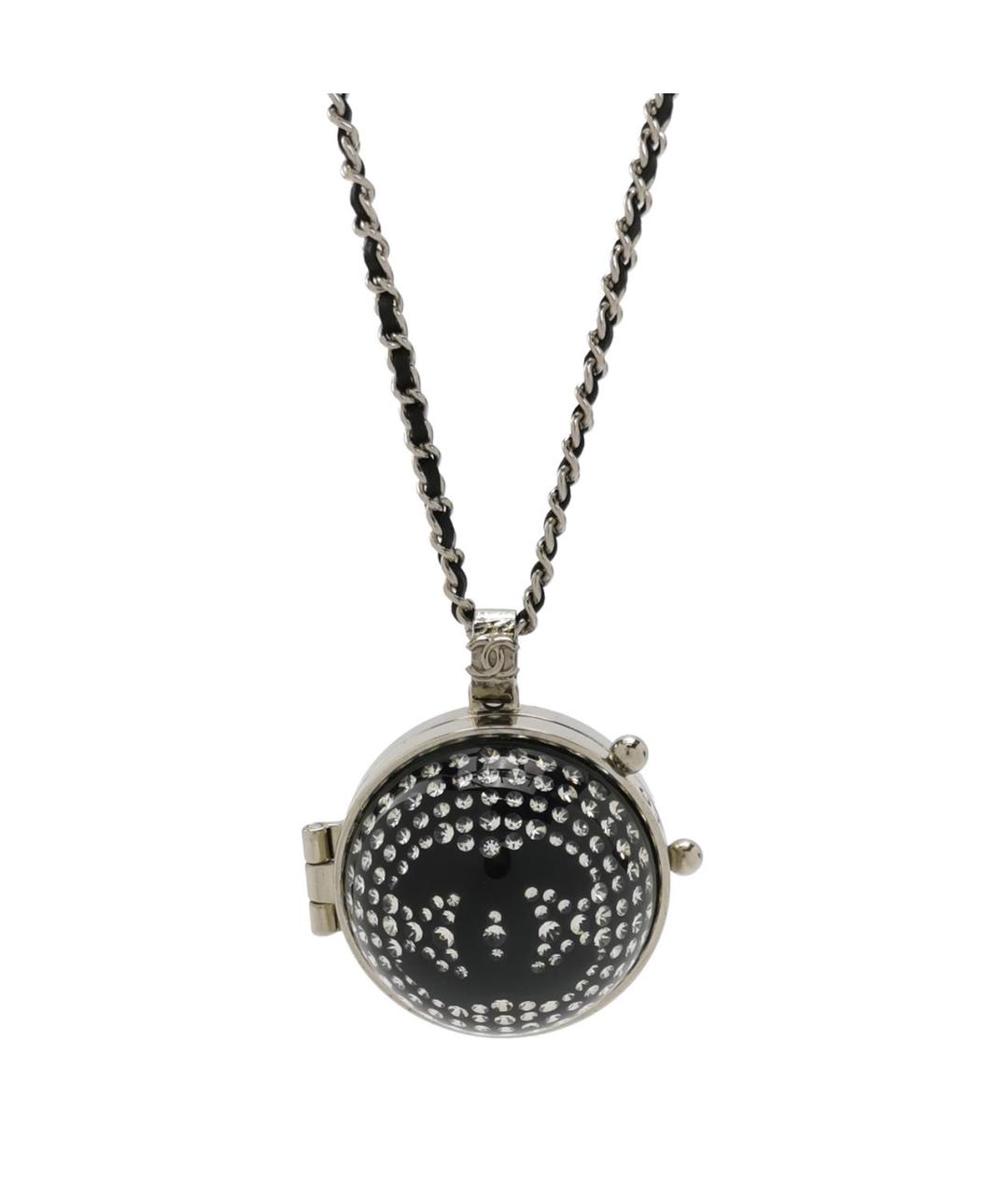 CHANEL Черное металлическое колье, фото 1