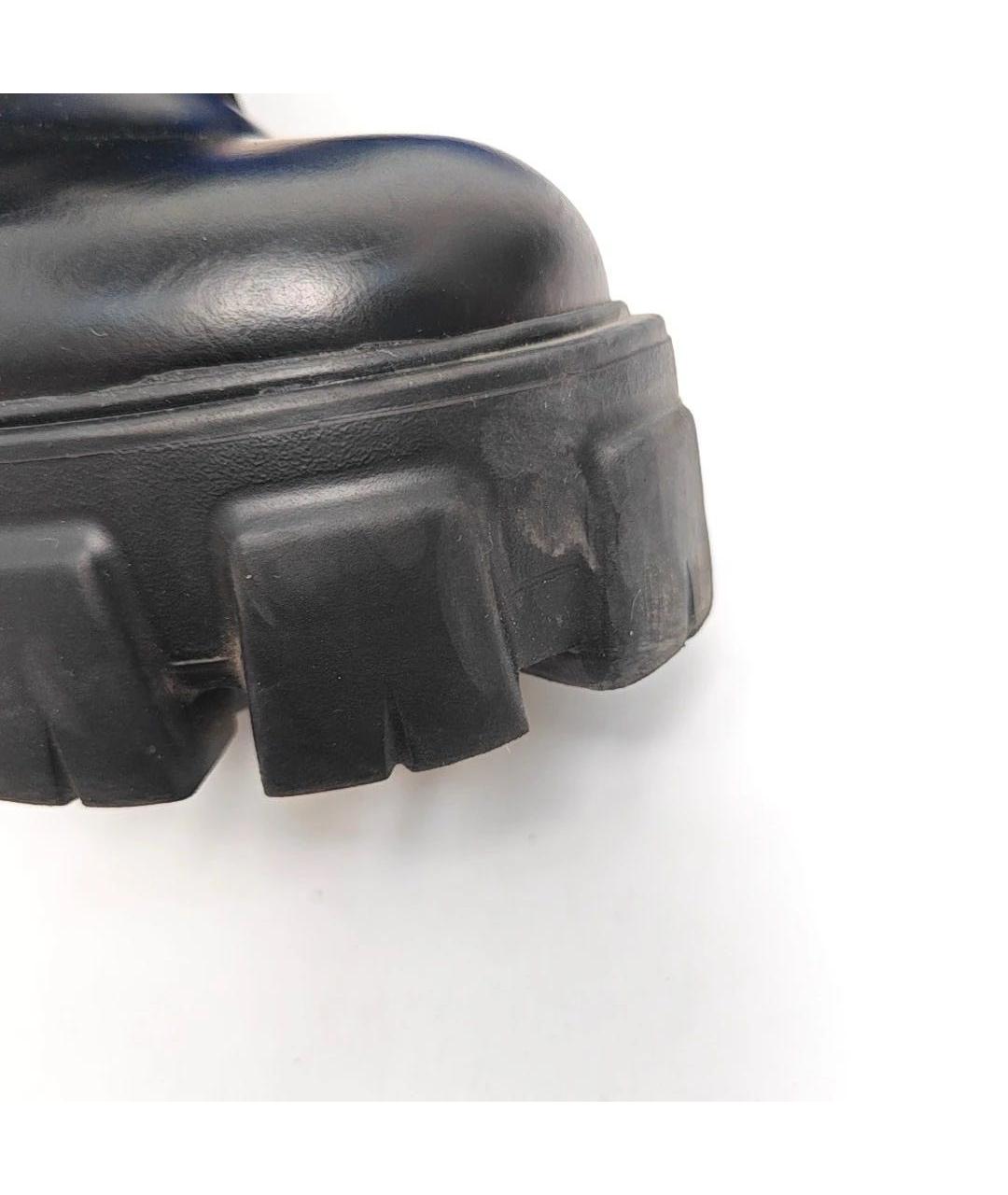 PRADA Черные кожаные ботинки, фото 8