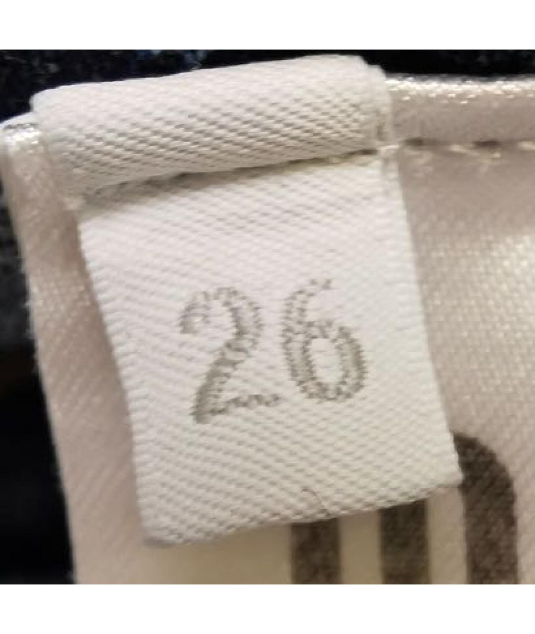 MIU MIU Синие хлопковые прямые джинсы, фото 5