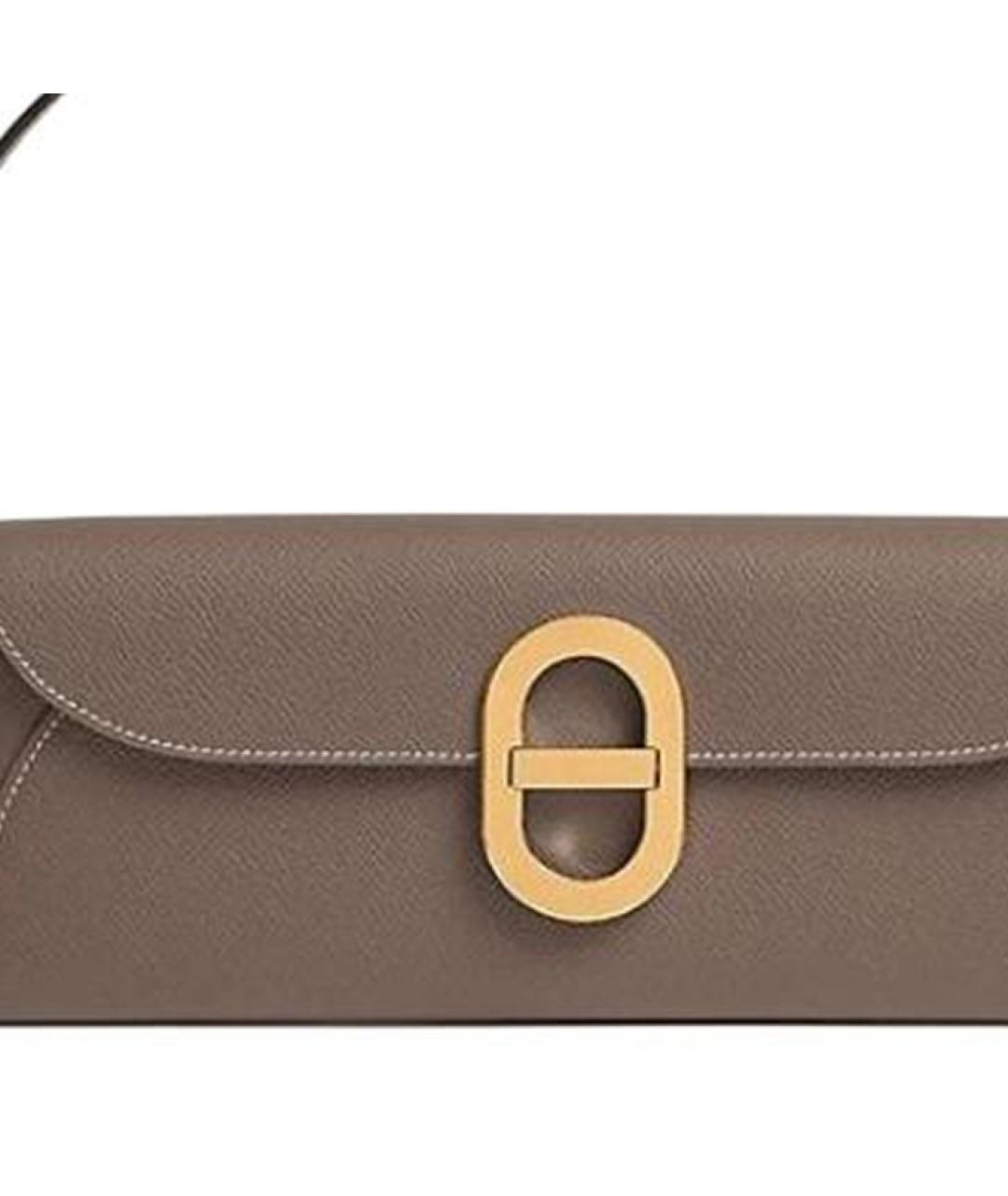 HERMES Синий кожаный кошелек, фото 4