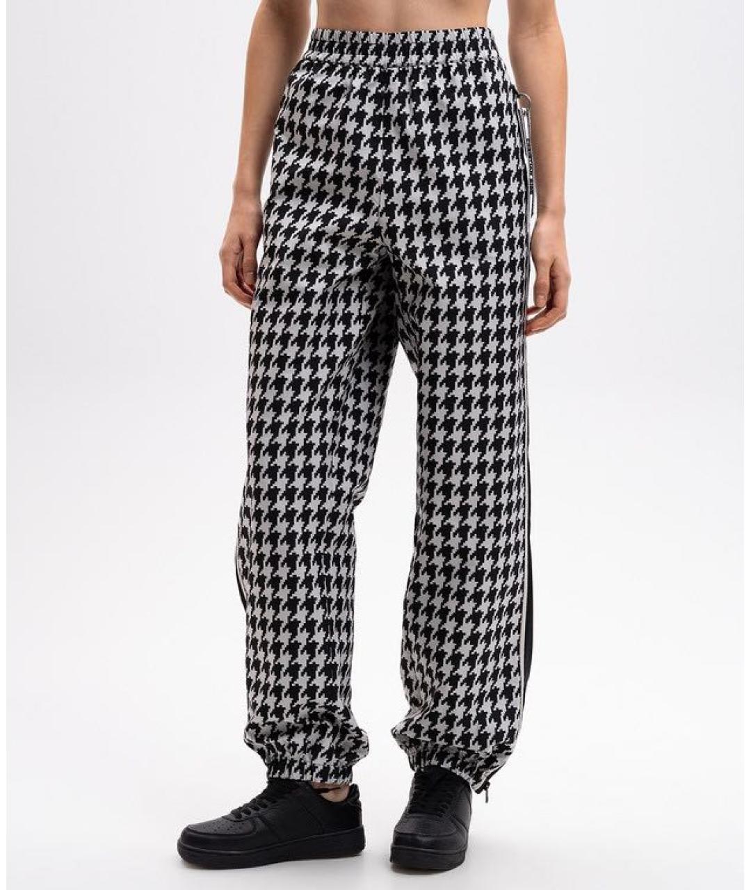 CHRISTIAN DIOR Мульти полиэстеровые брюки широкие, фото 3