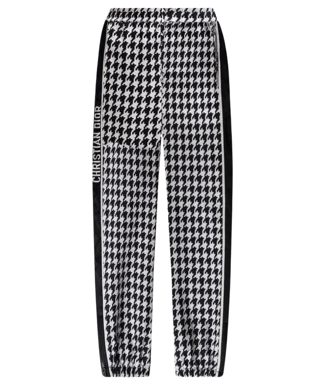 CHRISTIAN DIOR Мульти полиэстеровые брюки широкие, фото 1