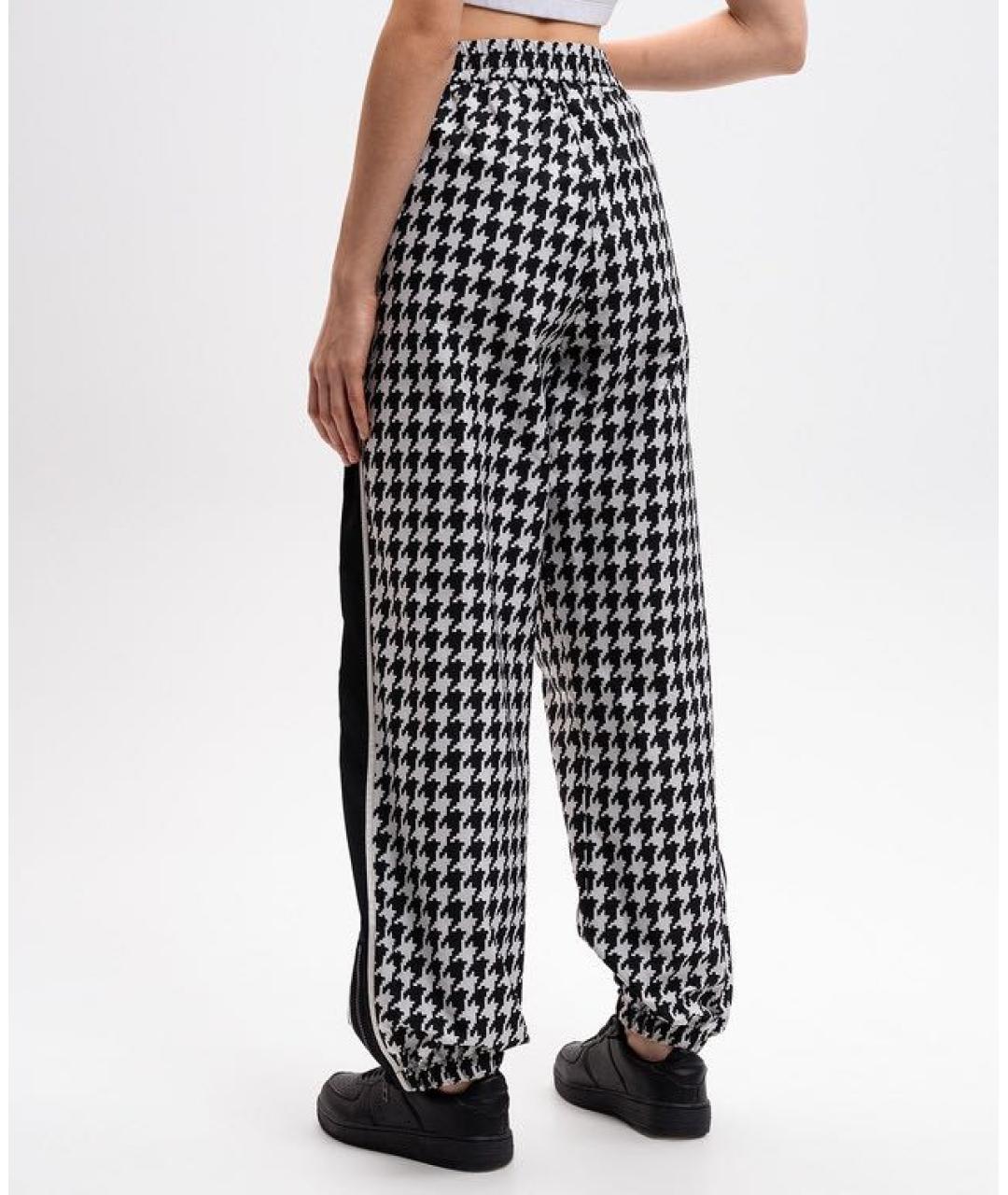 CHRISTIAN DIOR Мульти полиэстеровые брюки широкие, фото 2