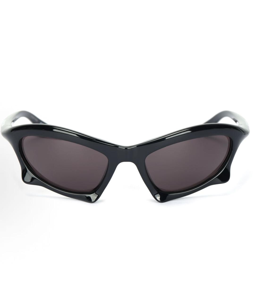 BALENCIAGA Черные пластиковые солнцезащитные очки, фото 3