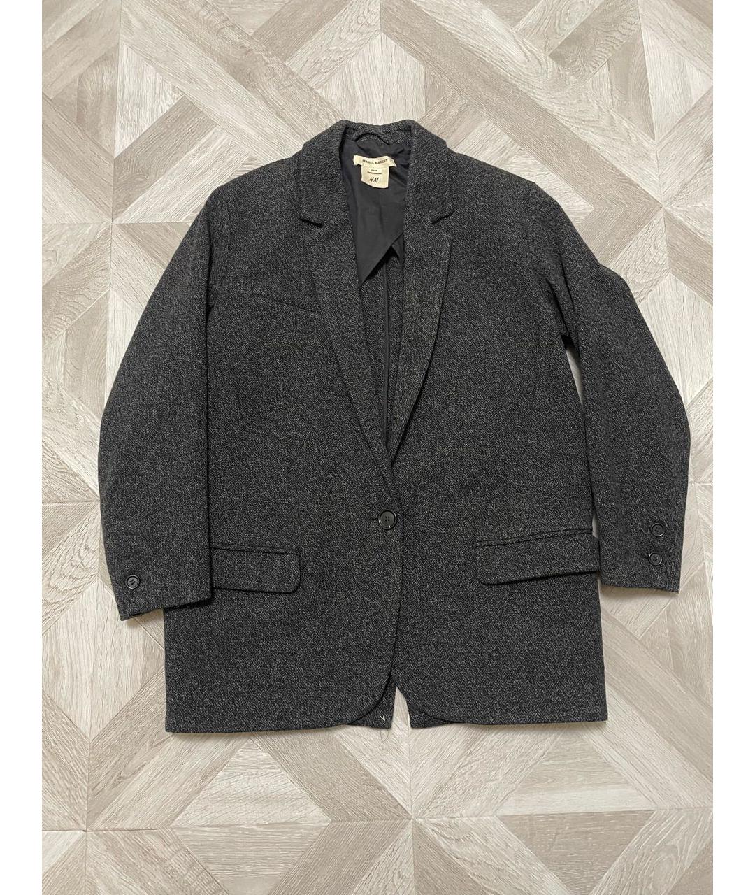 ISABEL MARANT Серый шерстяной жакет/пиджак, фото 2