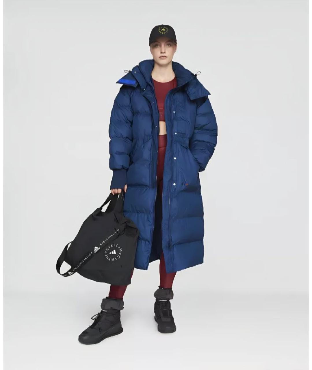 ADIDAS BY STELLA MCCARTNEY Синий полиэстеровый пуховик, фото 2