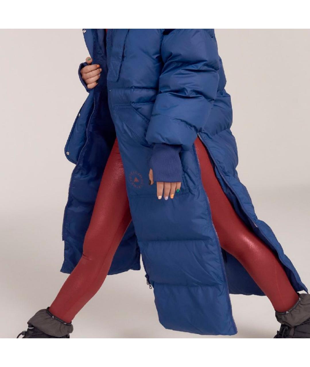ADIDAS BY STELLA MCCARTNEY Синий полиэстеровый пуховик, фото 7