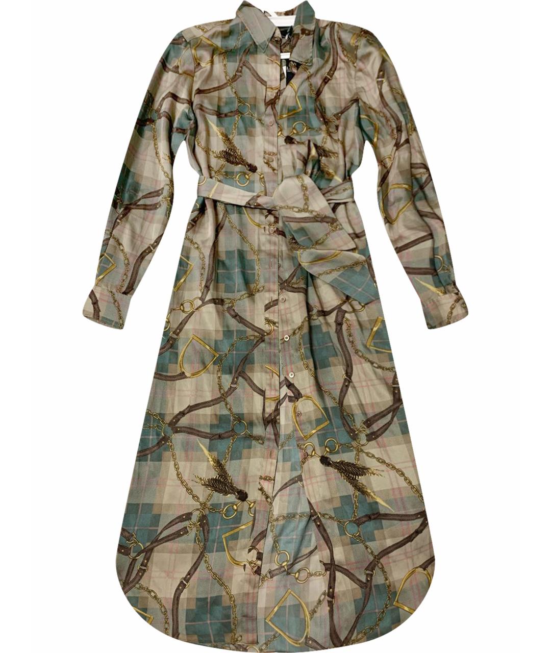 RALPH LAUREN Мульти полиэстеровое повседневное платье, фото 1