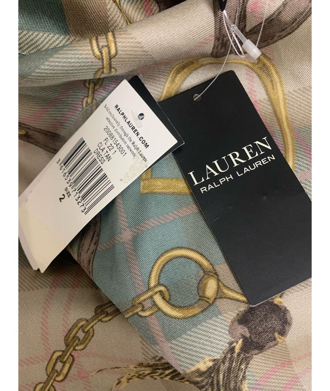 RALPH LAUREN Мульти полиэстеровое повседневное платье, фото 6