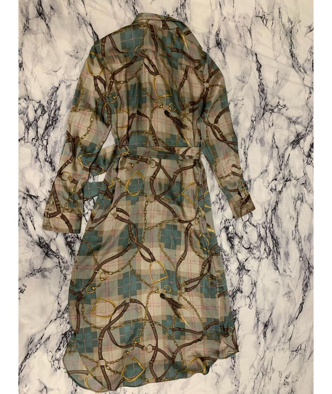 RALPH LAUREN Мульти полиэстеровое повседневное платье, фото 2