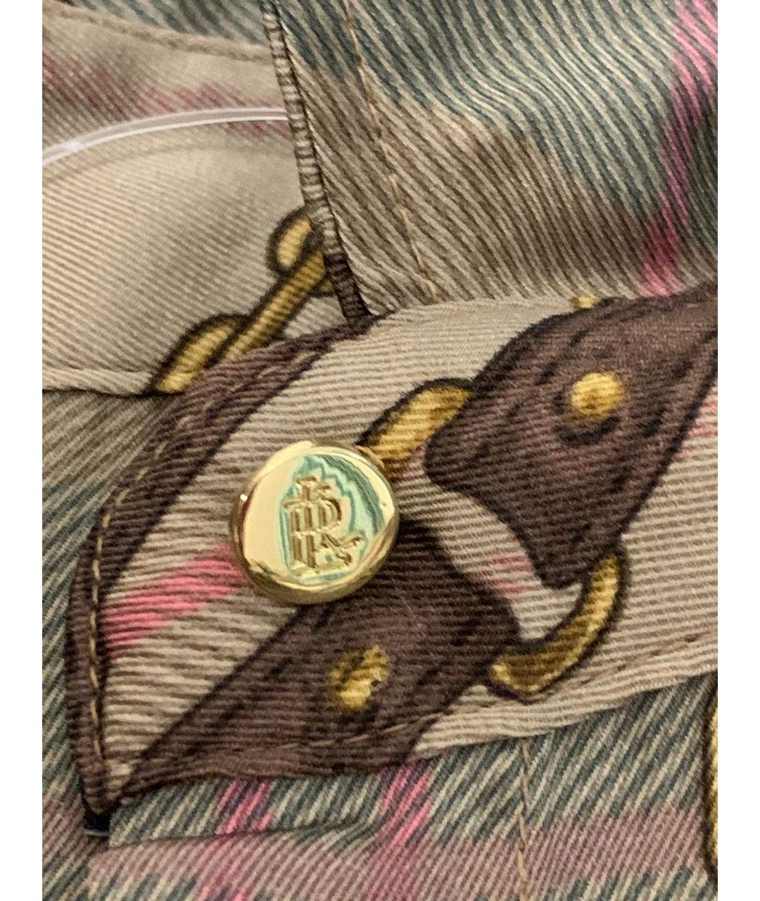 RALPH LAUREN Мульти полиэстеровое повседневное платье, фото 4