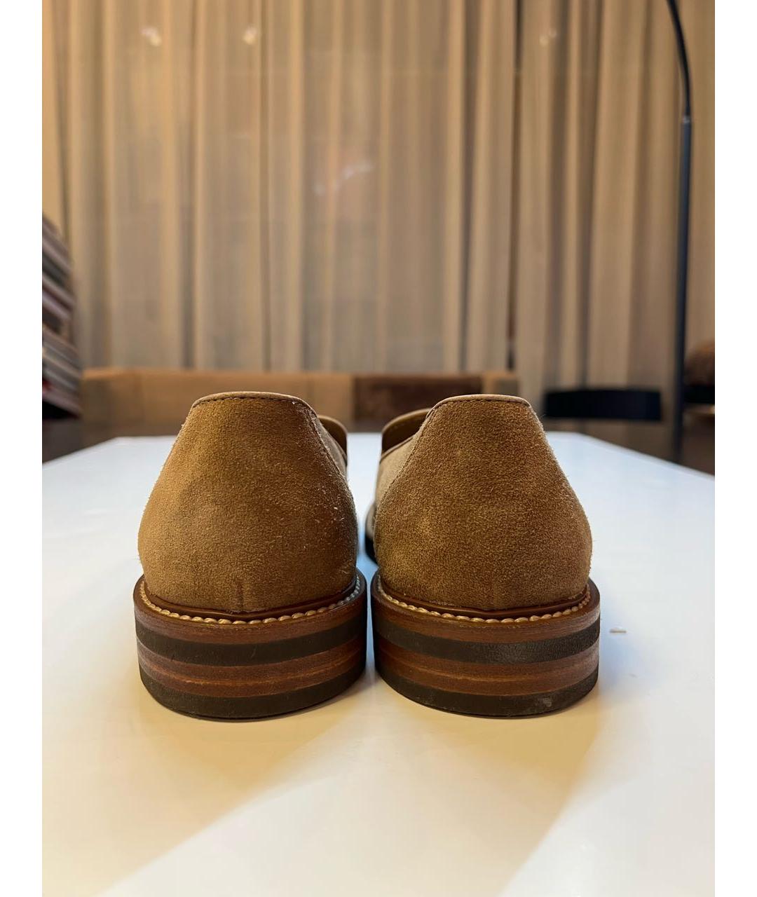 BRUNELLO CUCINELLI Коричневые замшевые лоферы, фото 4