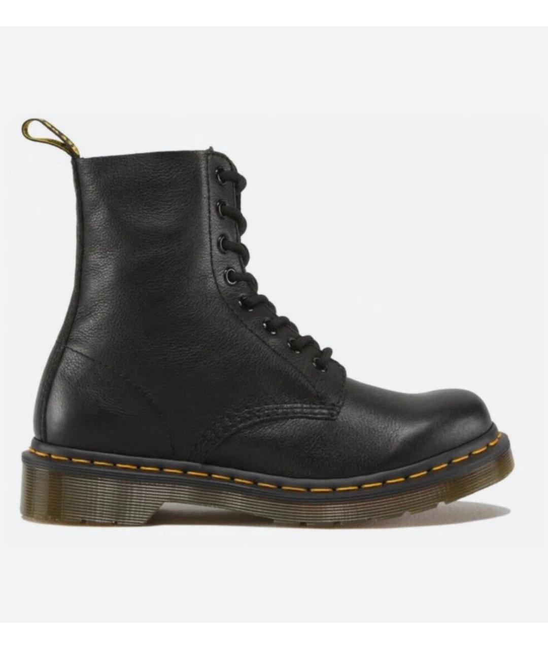 DR. MARTENS Черные кожаные ботинки, фото 3