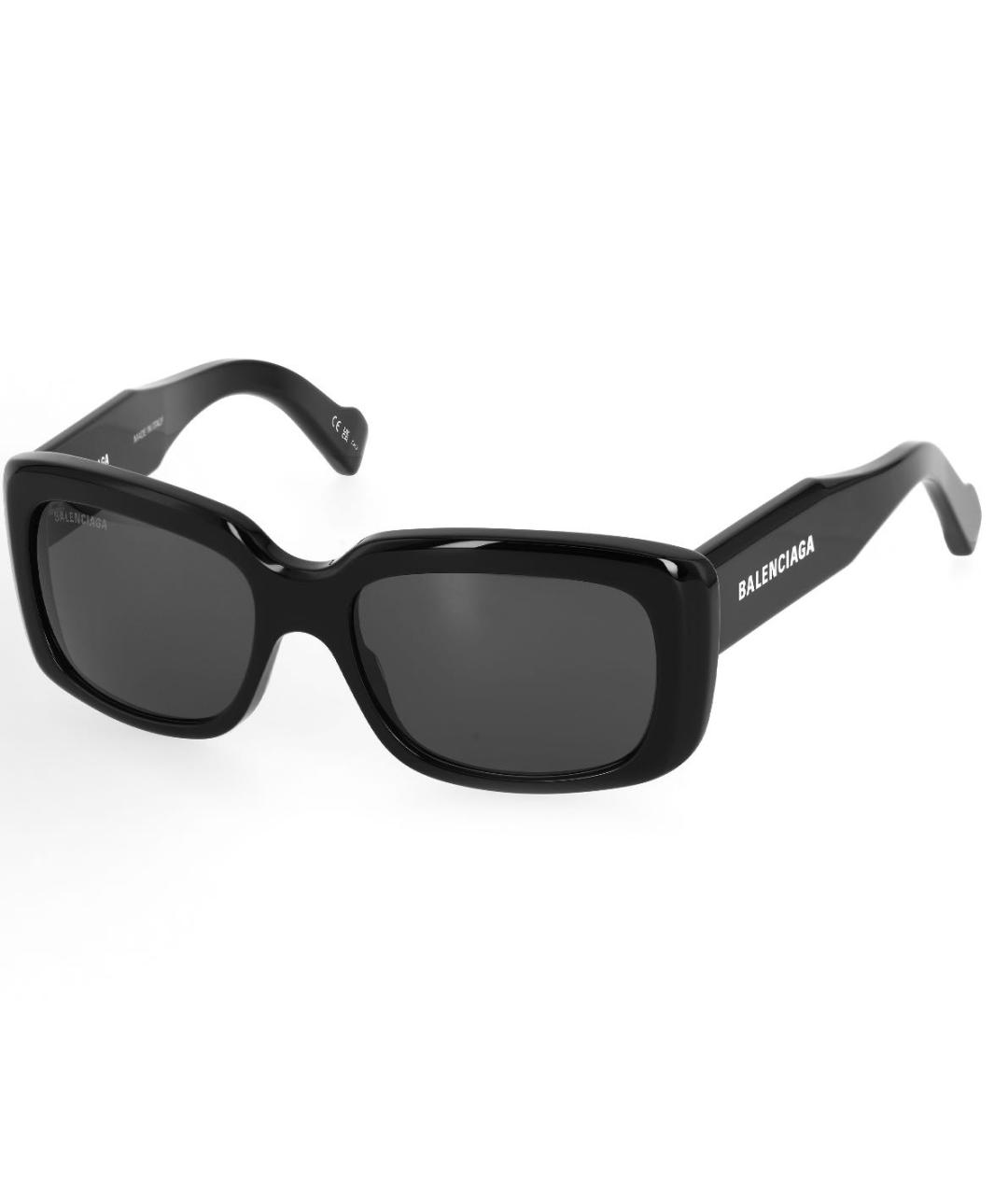 BALENCIAGA Черные пластиковые солнцезащитные очки, фото 5