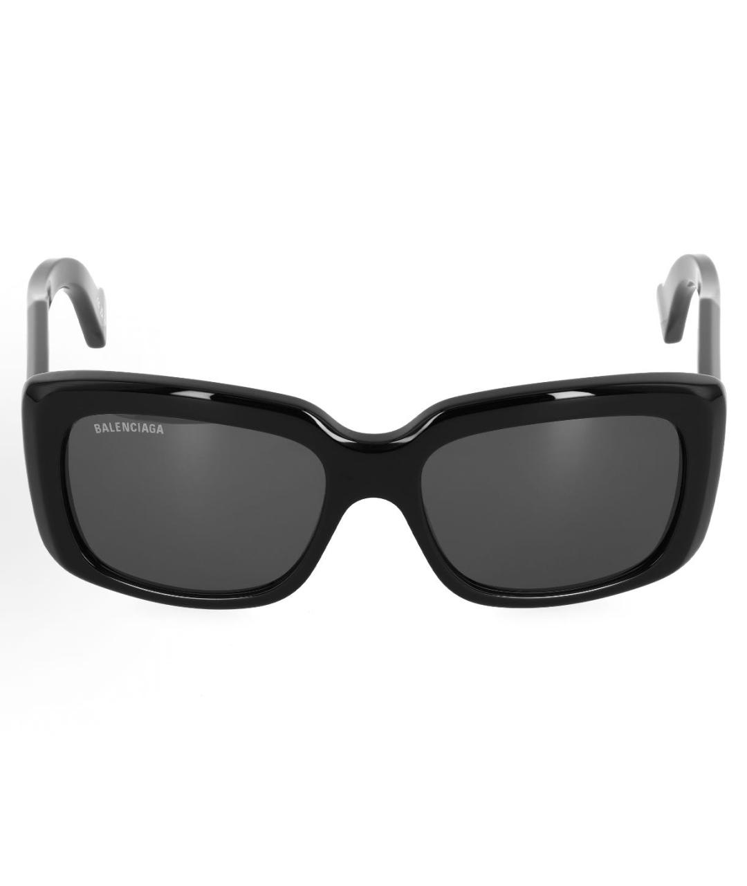BALENCIAGA Черные пластиковые солнцезащитные очки, фото 2