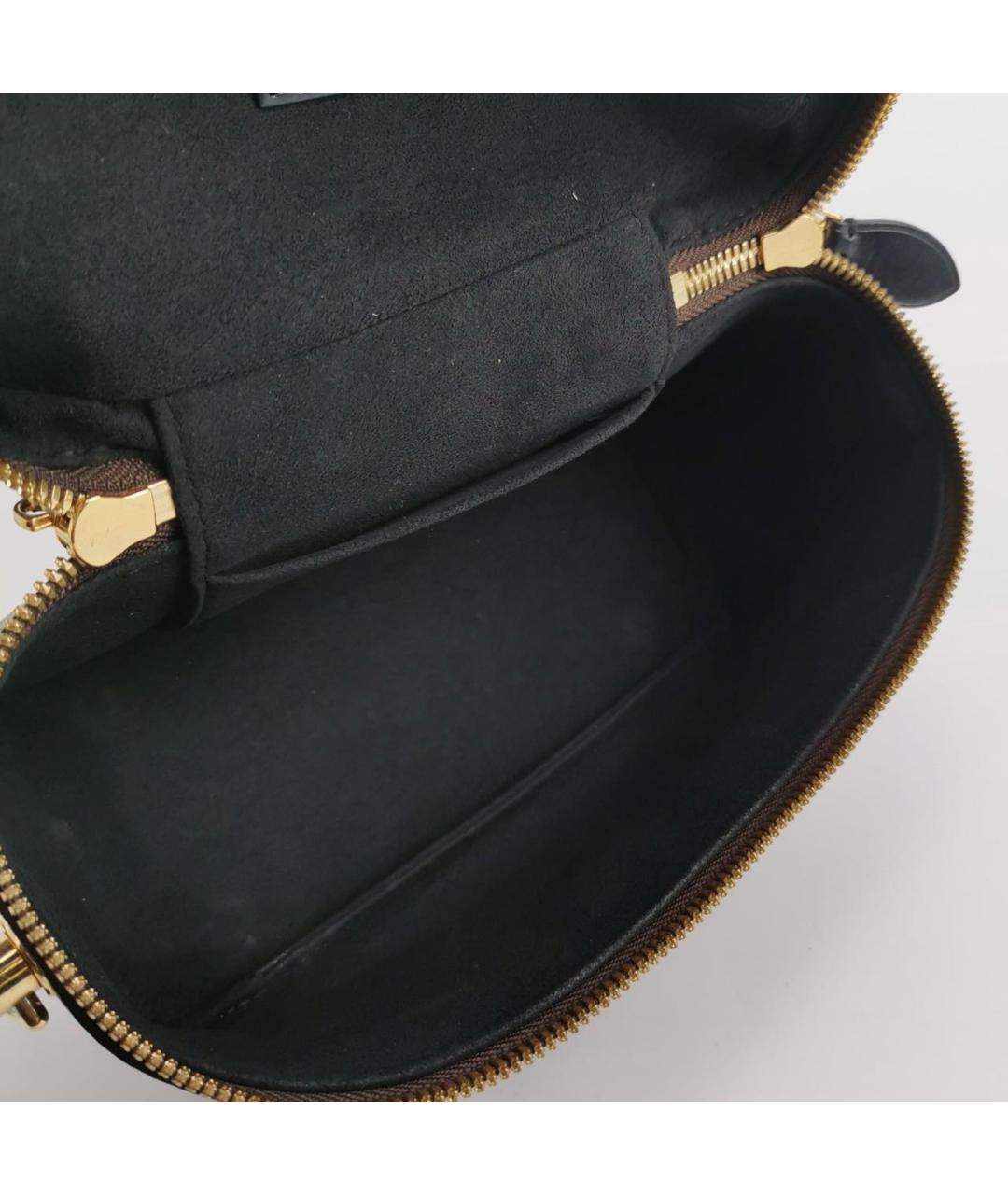 LOUIS VUITTON Коричневая кожаная сумка через плечо, фото 6