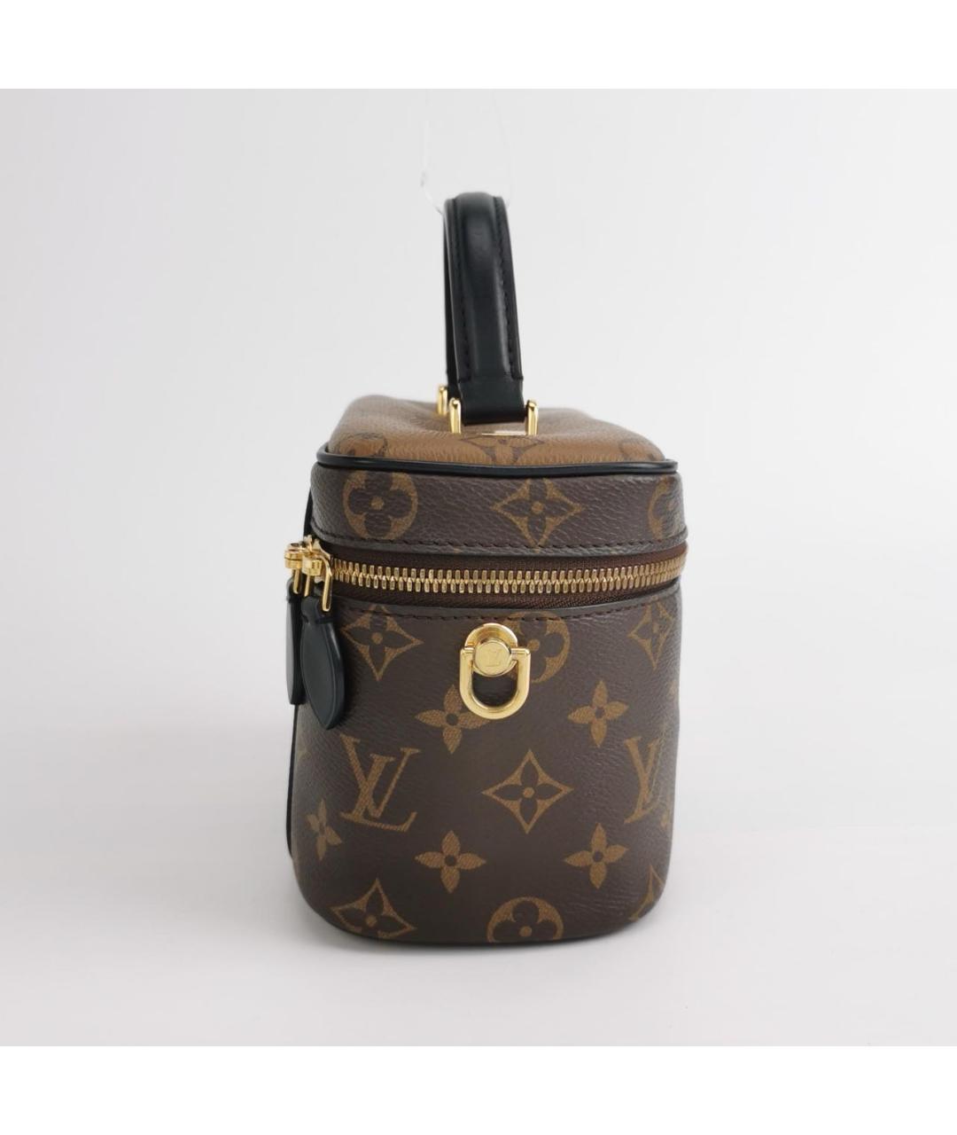 LOUIS VUITTON Коричневая кожаная сумка через плечо, фото 3