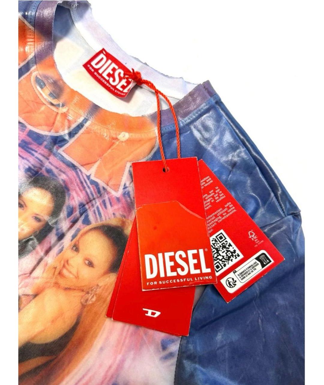 DIESEL Мульти полиэстеровая футболка, фото 4