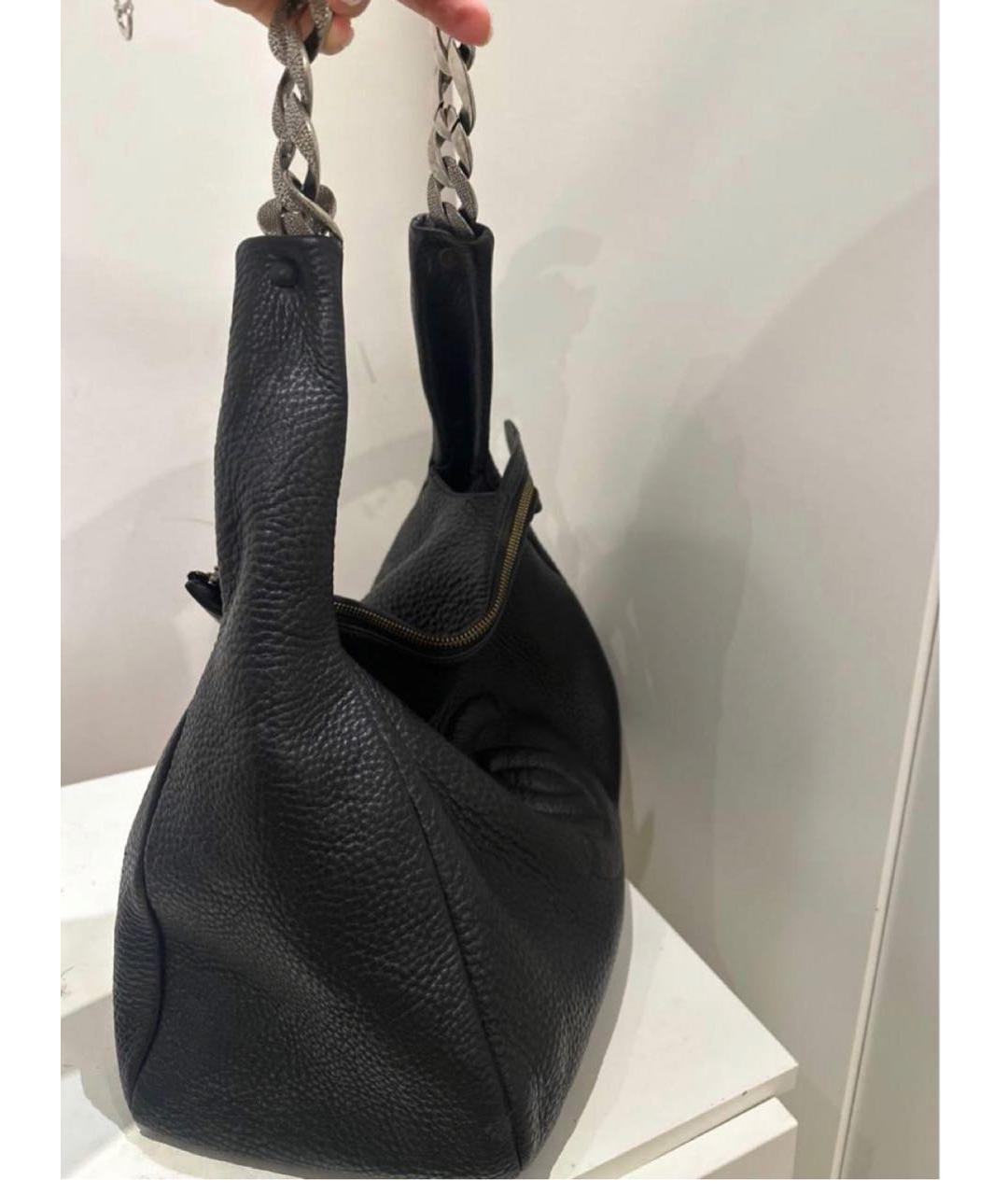 CHANEL Черная кожаная сумка тоут, фото 4