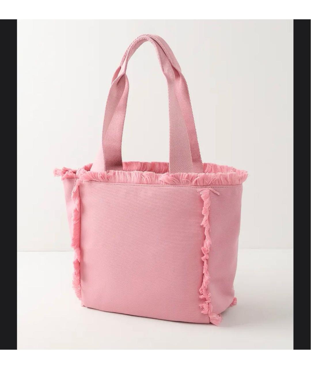 HUGO Розовая тканевая пляжная сумка, фото 2