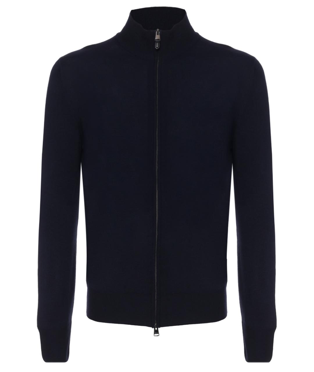 CANALI Синий шерстяной кардиган, фото 1