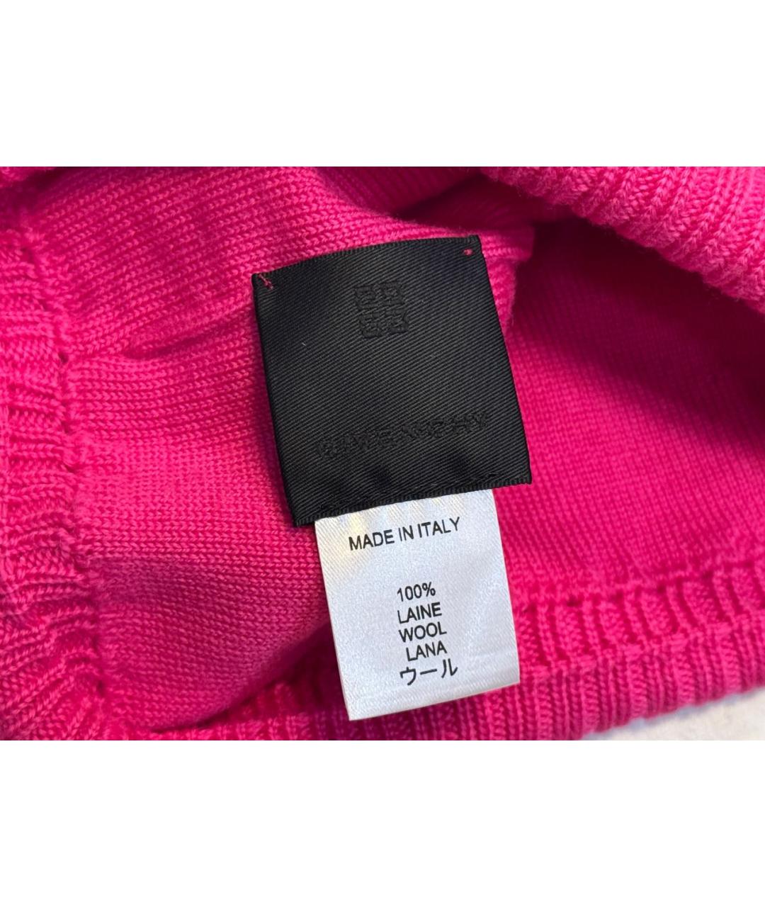 GIVENCHY Розовая шерстяная шапка, фото 2