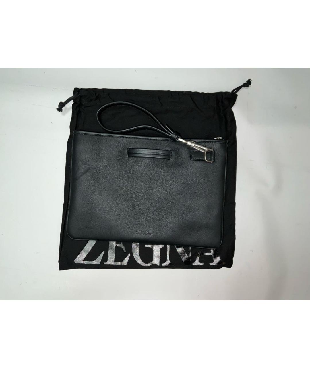 KITON Черная кожаная папка для документов, фото 4