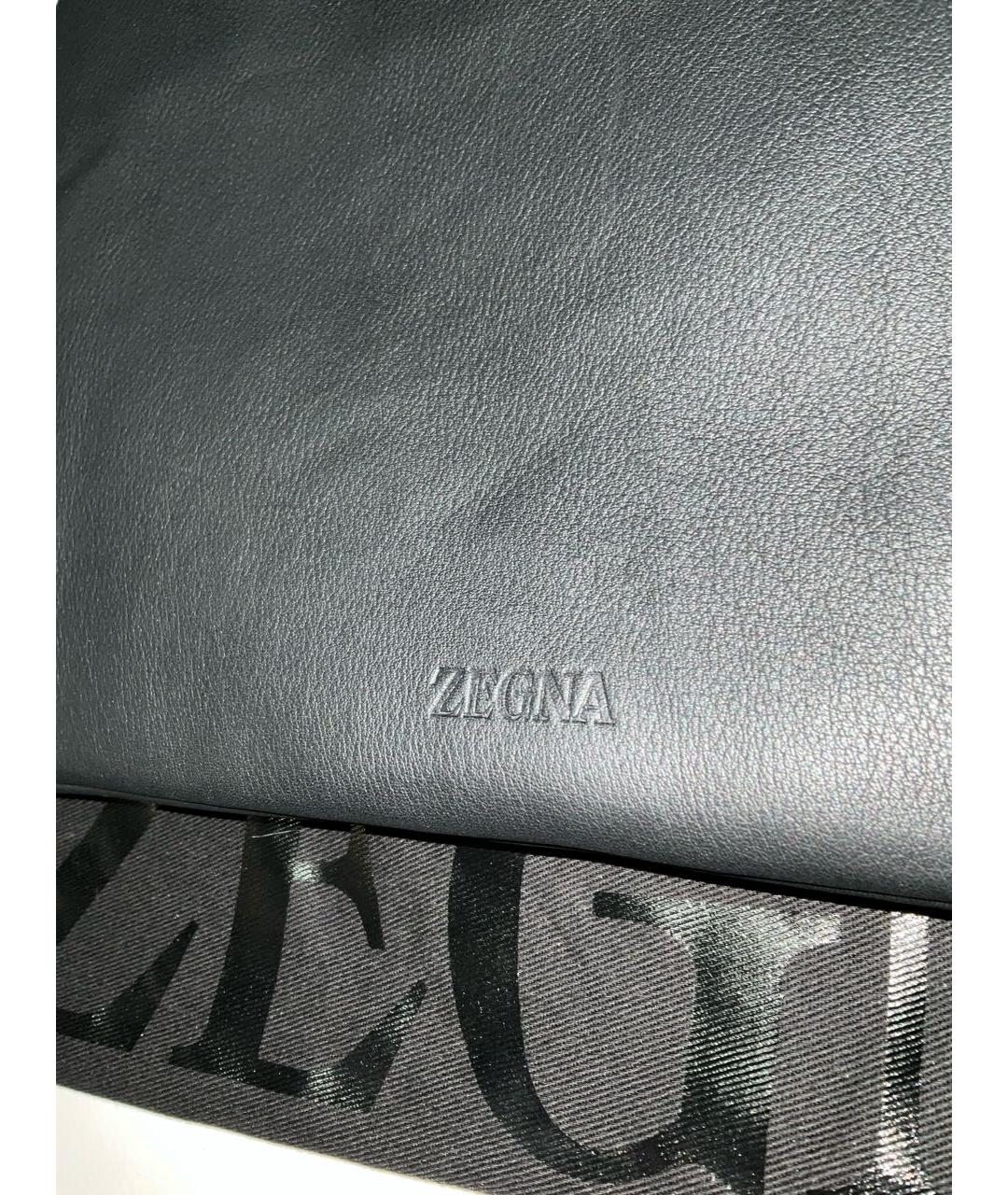 KITON Черная кожаная папка для документов, фото 5