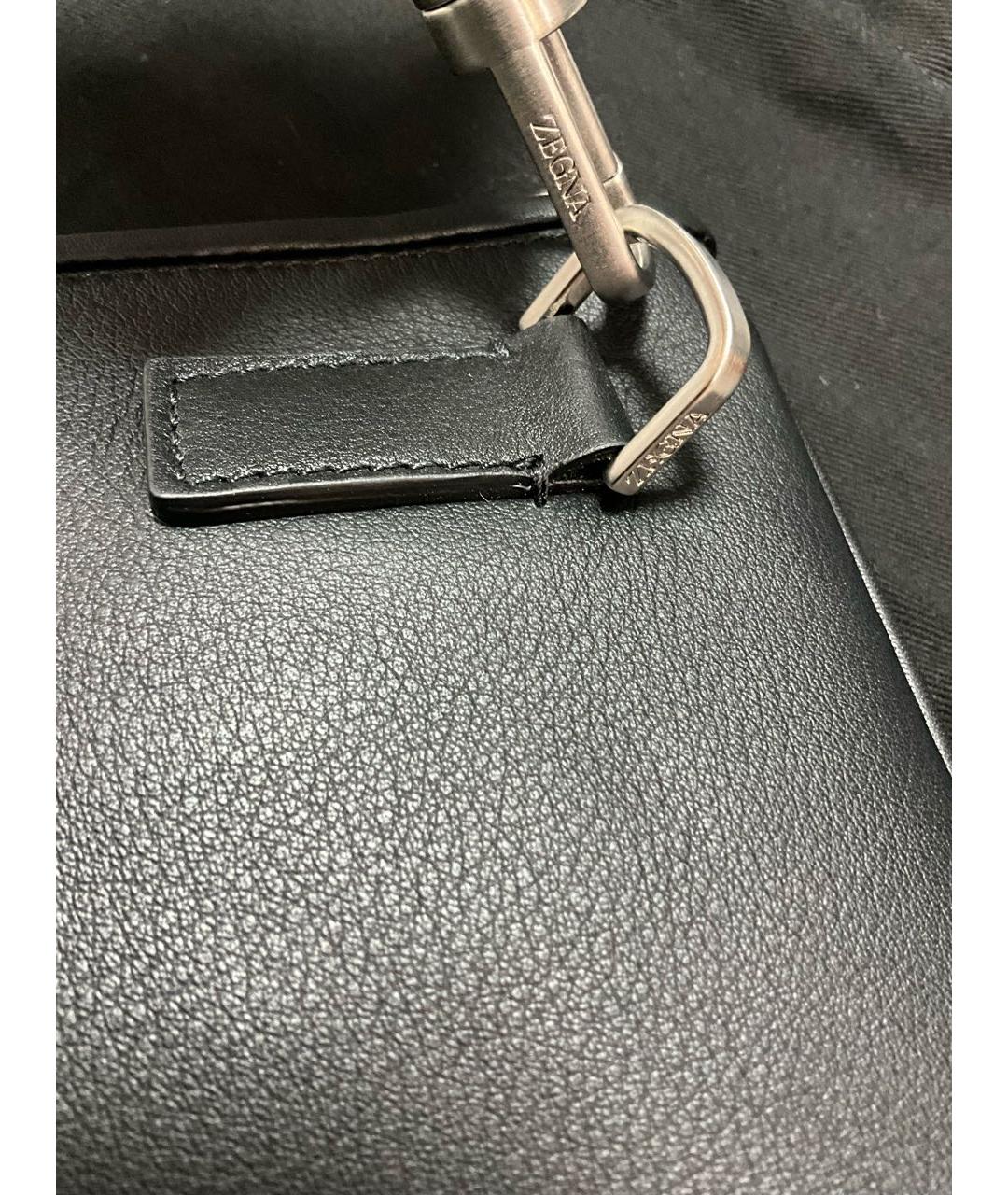 KITON Черная кожаная папка для документов, фото 3