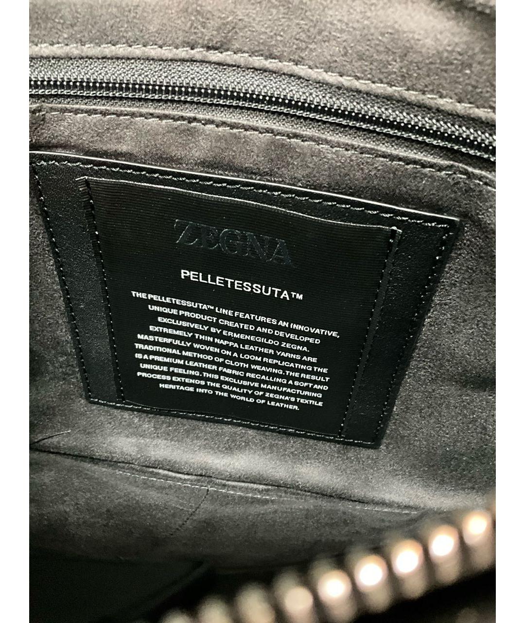 KITON Черная кожаная папка для документов, фото 7