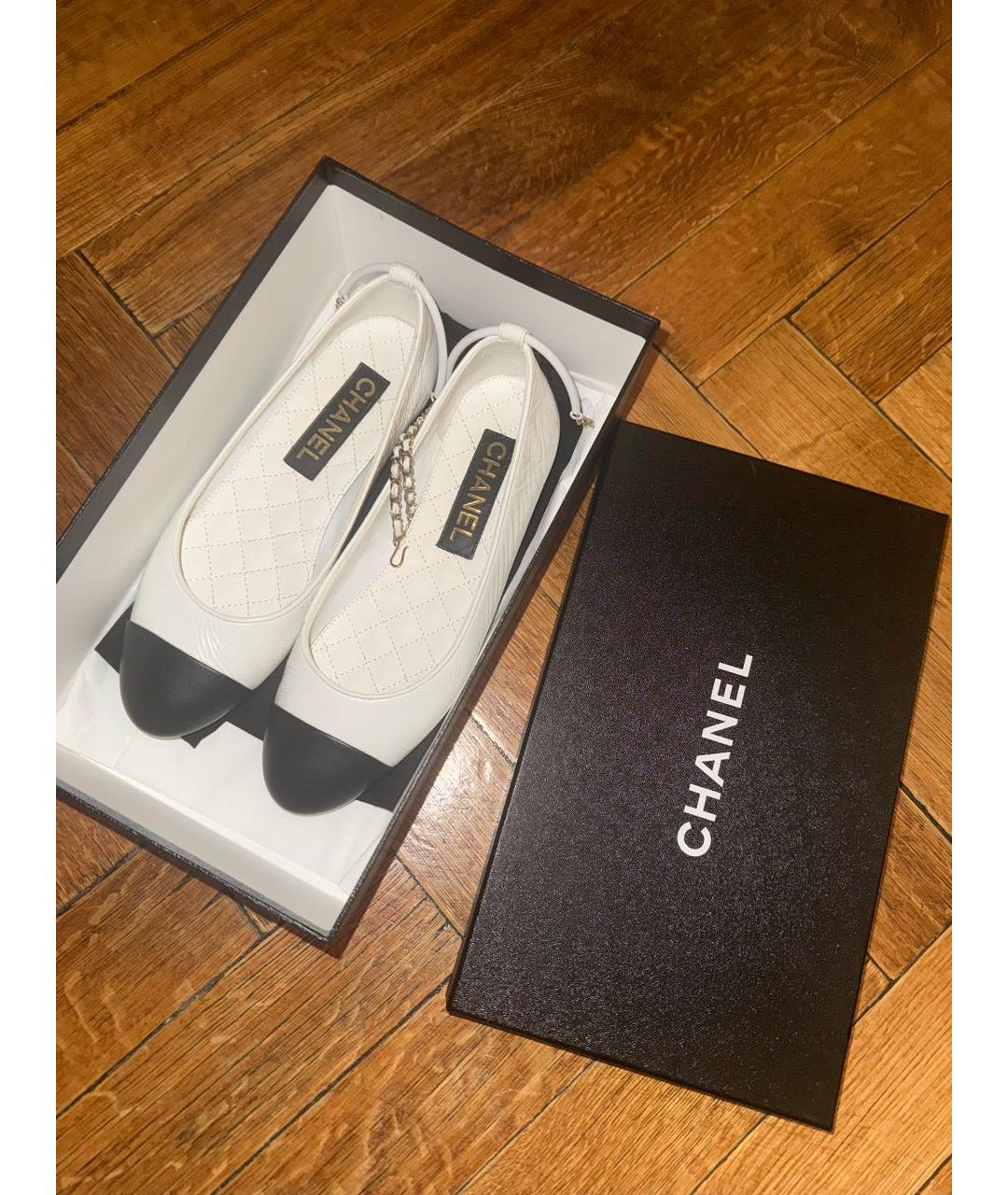 CHANEL Кожаные балетки, фото 2