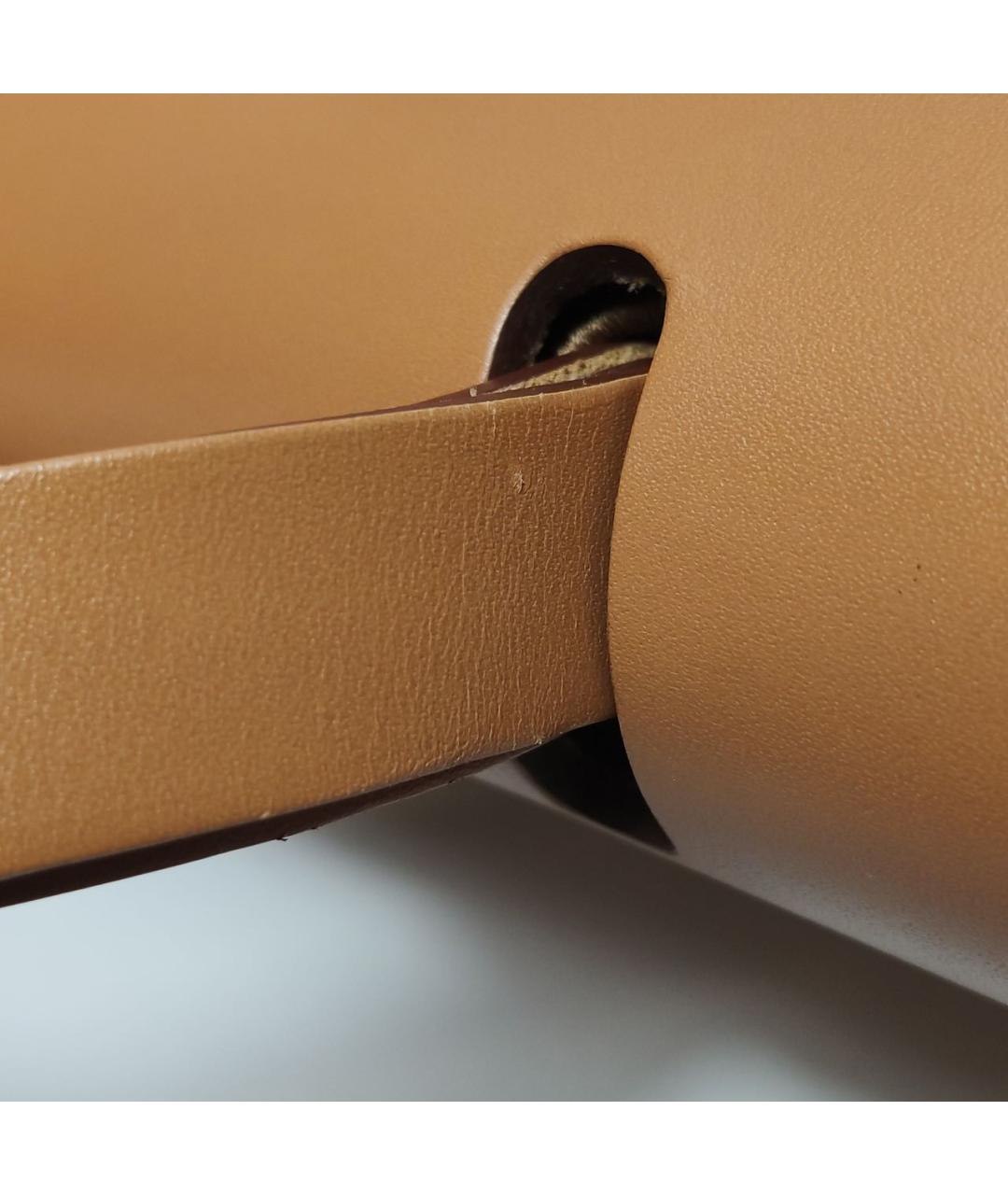 HERMES Бежевая сумка с короткими ручками, фото 7