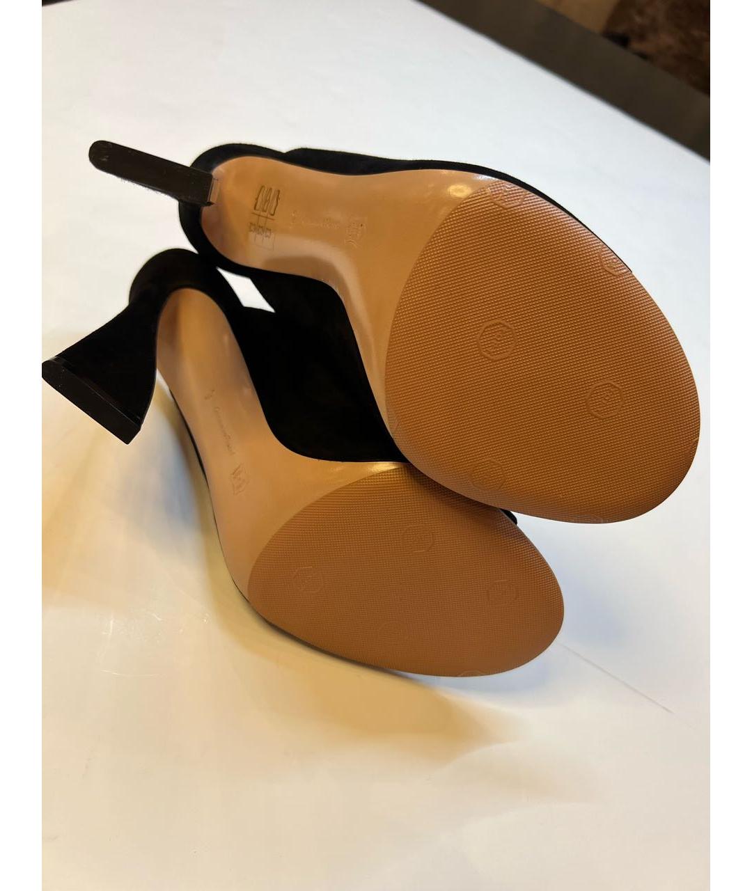 GIANVITO ROSSI Черные замшевые мюли, фото 5