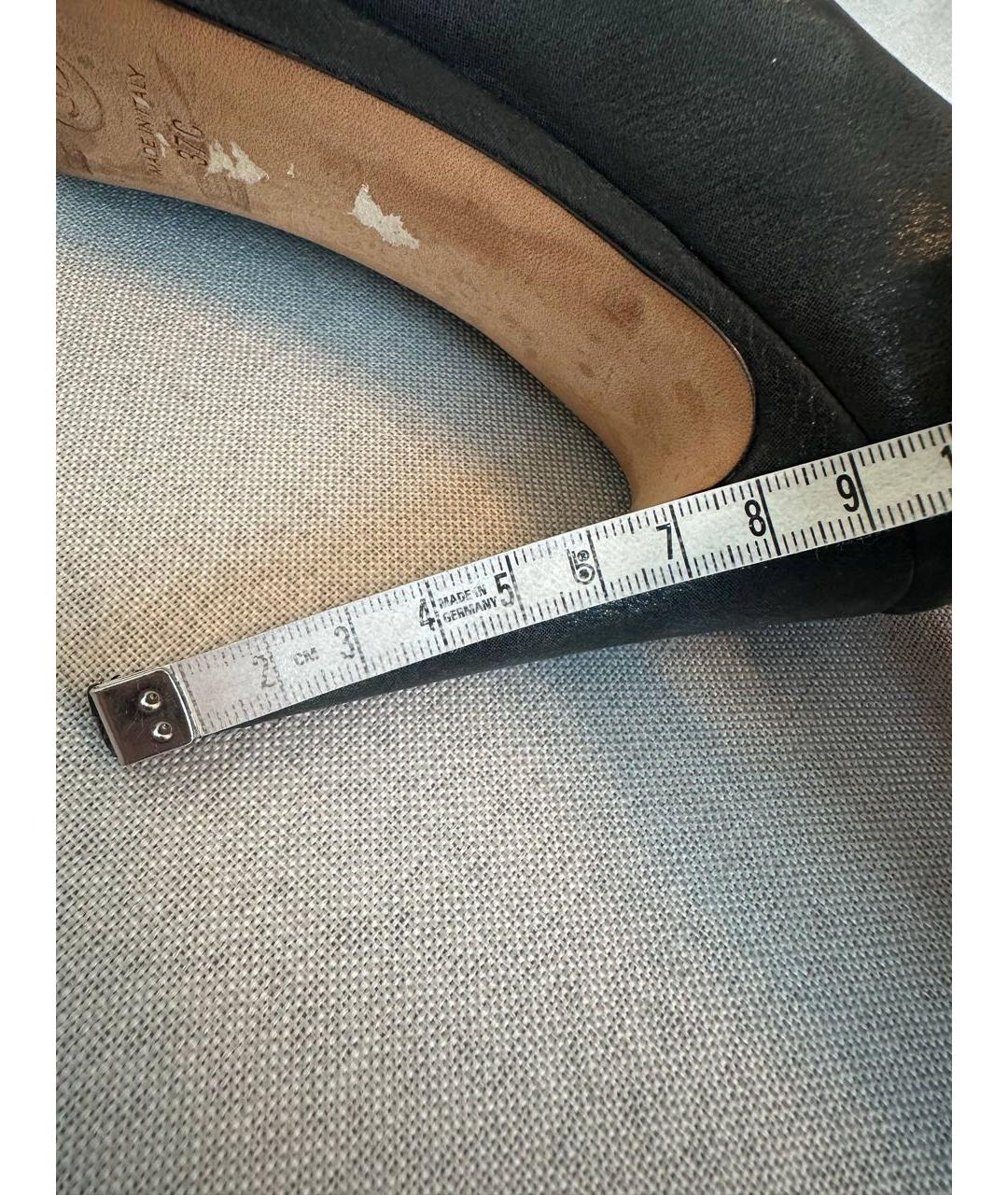 CHANEL Черные кожаные туфли, фото 5