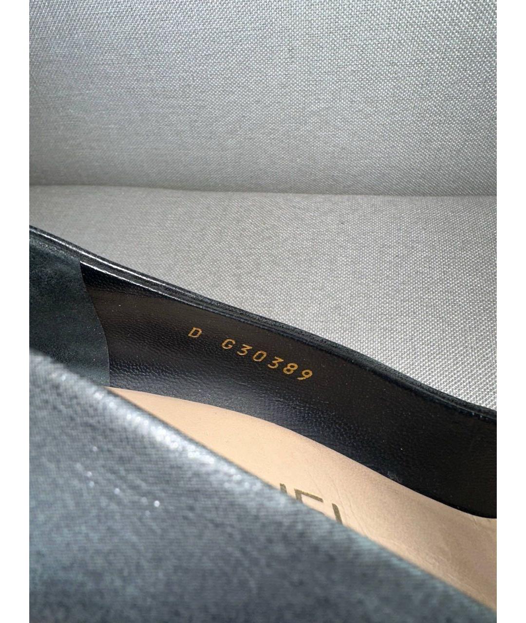 CHANEL Черные кожаные туфли, фото 6