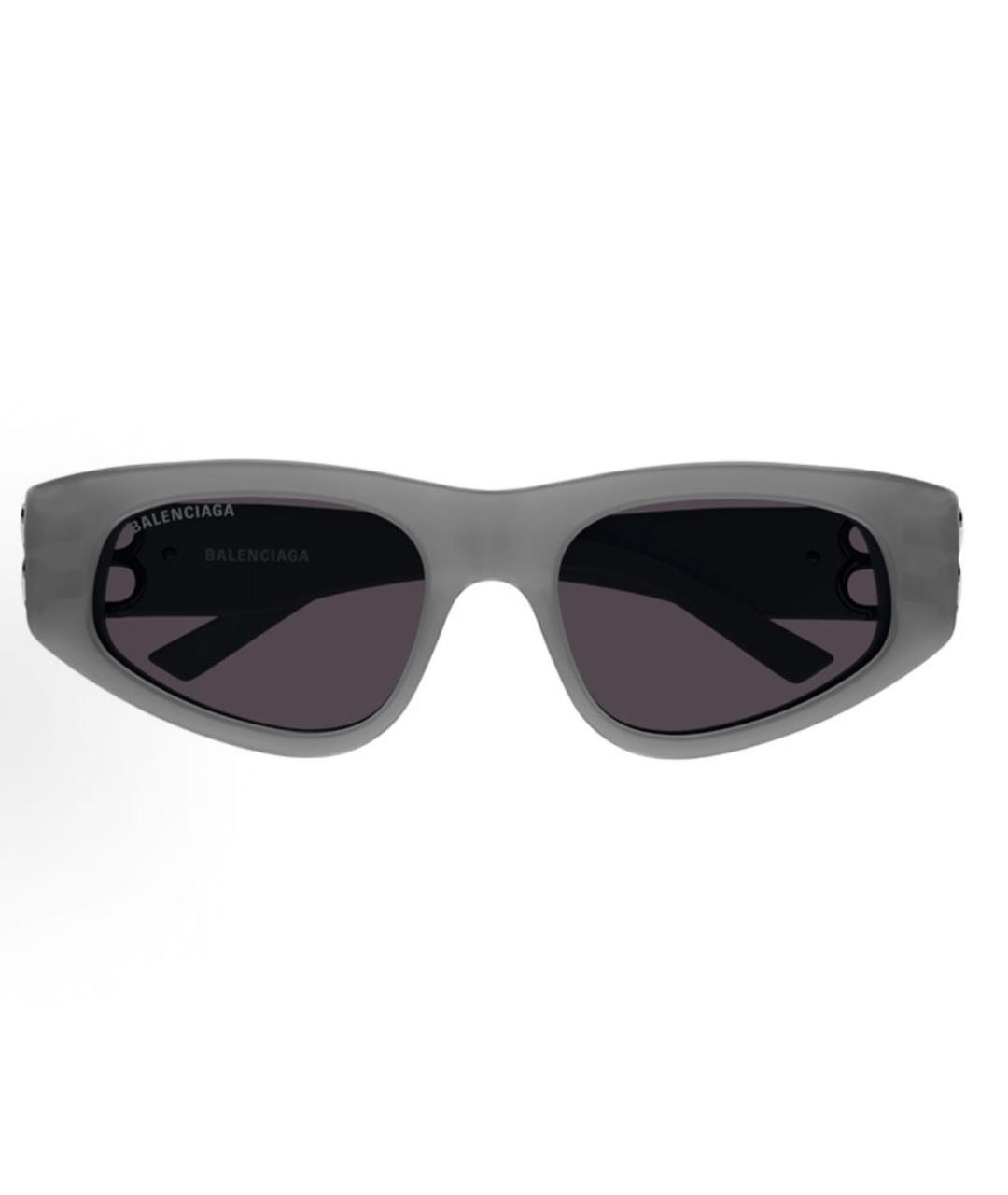 BALENCIAGA Серые пластиковые солнцезащитные очки, фото 2