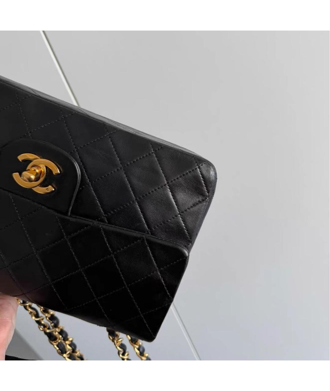 CHANEL Черная кожаная сумка через плечо, фото 5