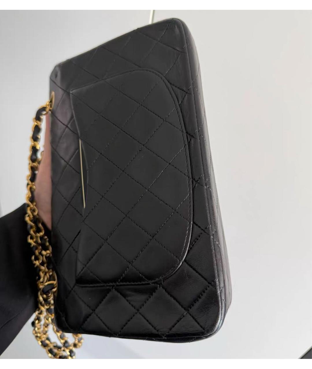 CHANEL Черная кожаная сумка через плечо, фото 3