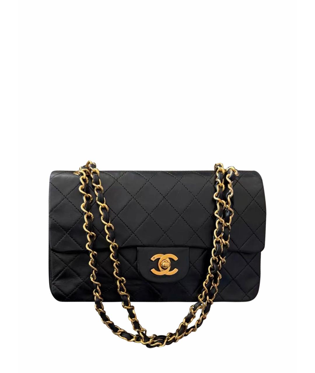CHANEL Черная кожаная сумка через плечо, фото 1