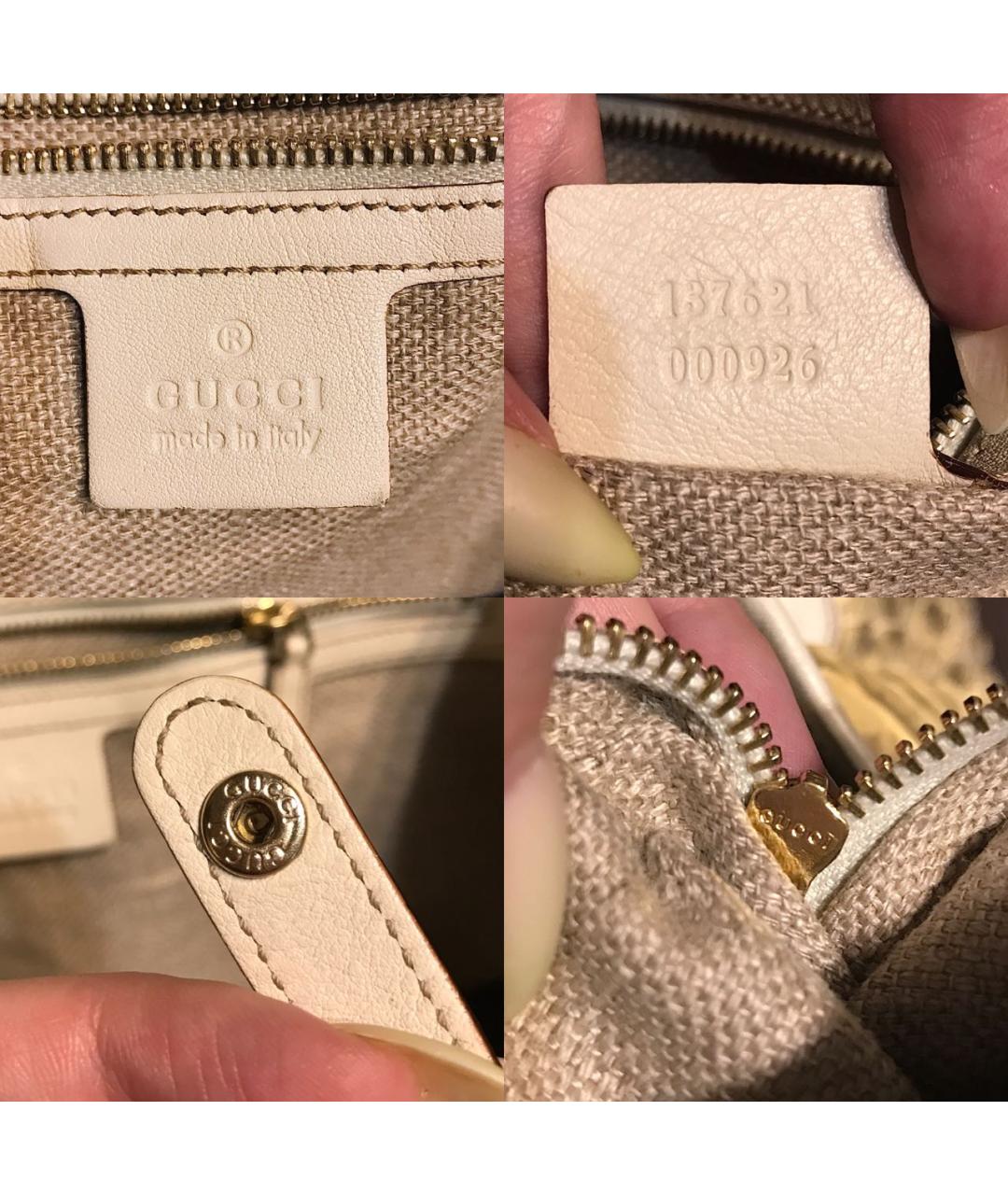 GUCCI Золотая сумка тоут из экзотической кожи, фото 7