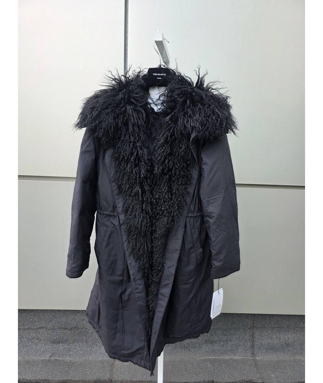 YVES SALOMON Черная парка, фото 4