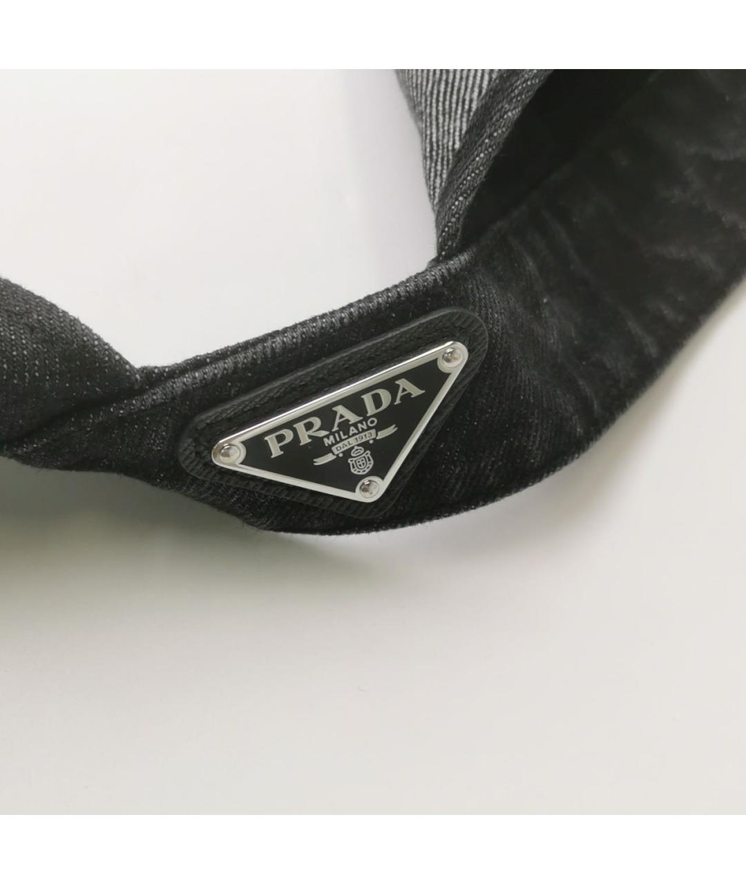 PRADA Черная хлопковая майка, фото 3