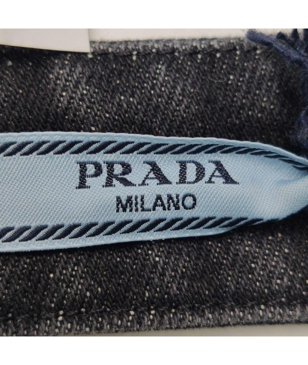 PRADA Черная хлопковая майка, фото 4