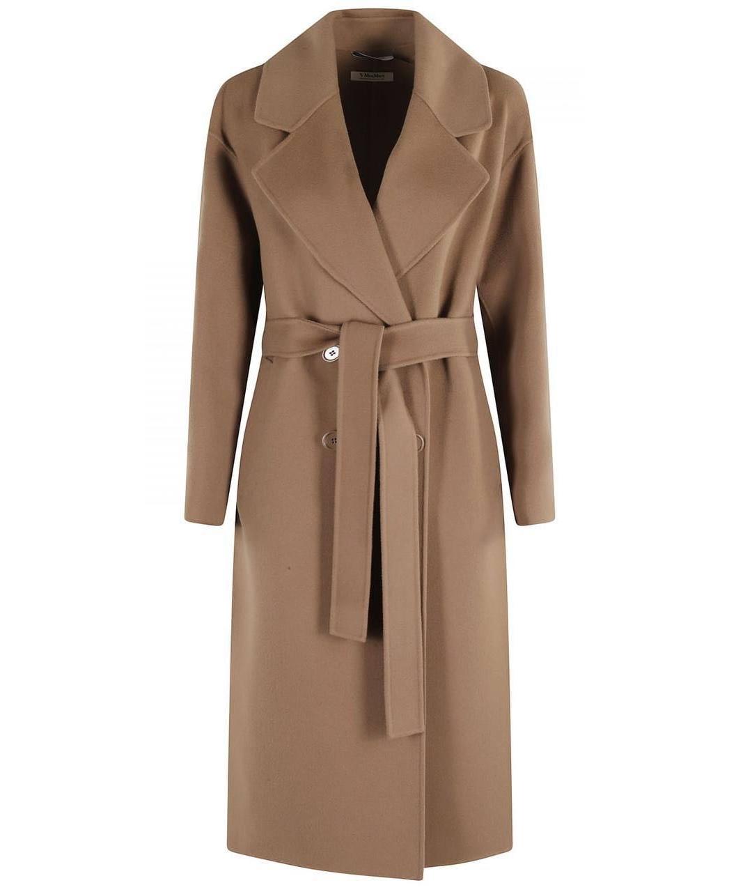 'S MAX MARA Бежевое шерстяное пальто, фото 1